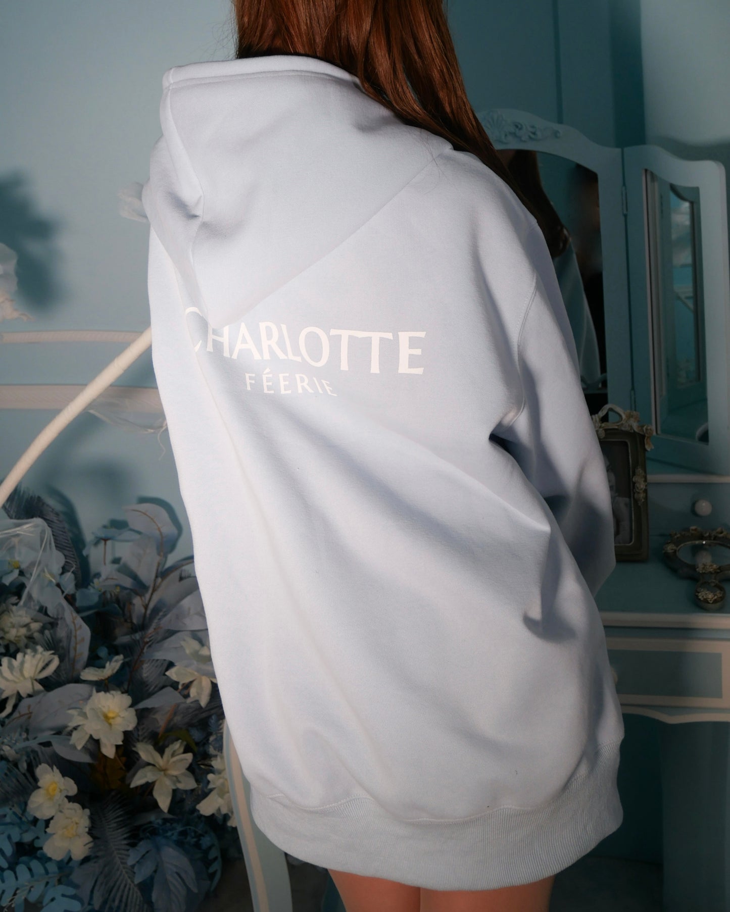 ♡20％OFF♡ Charlotteジップパーカー（フェアリーブルー）