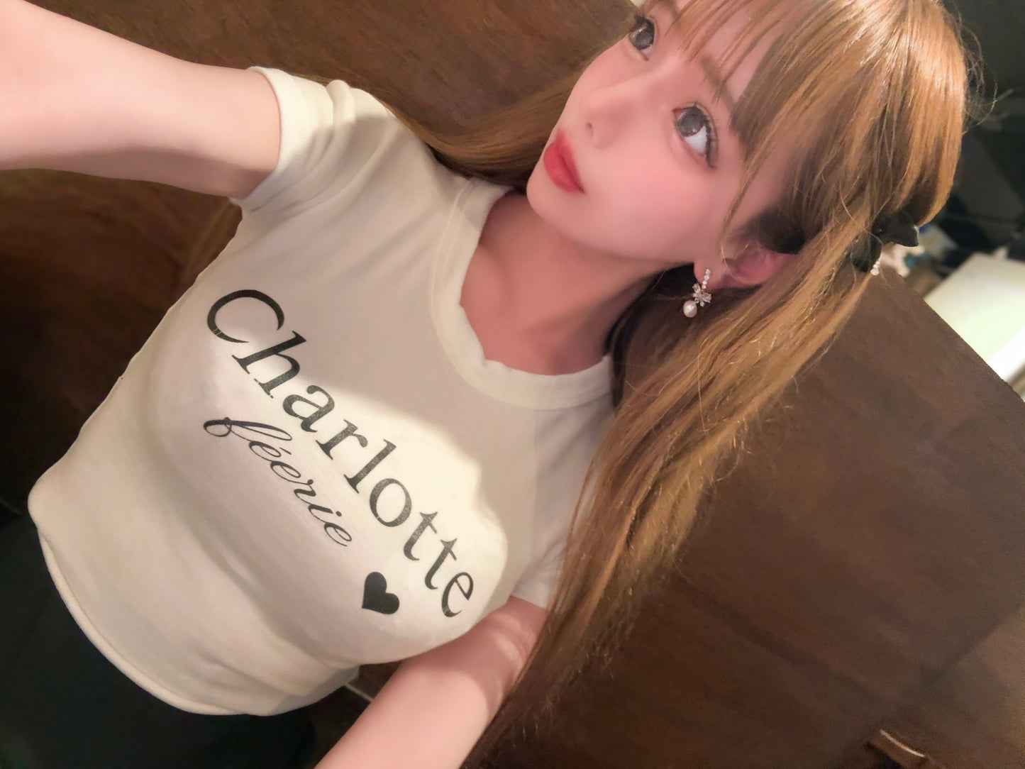 Charlotte ミルクホワイトTシャツ