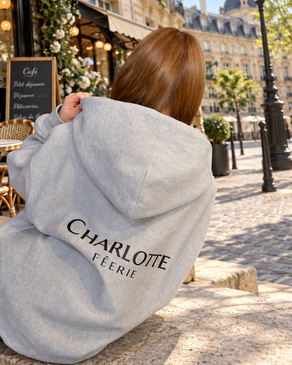 Charlotte Zip Hoodie (Gray)