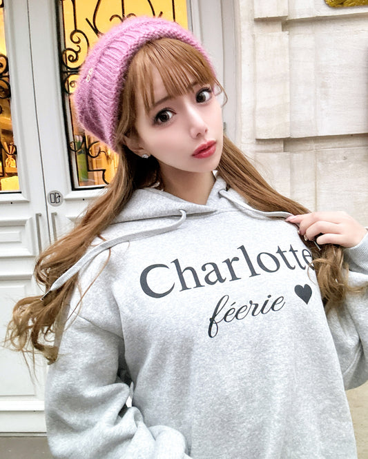 Charlotteロゴパーカー（グレー）