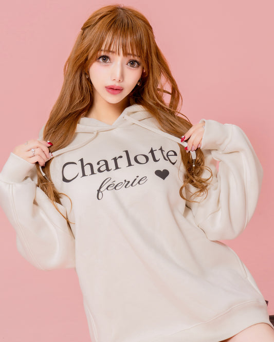 Charlotteロゴパーカー（アイボリー）